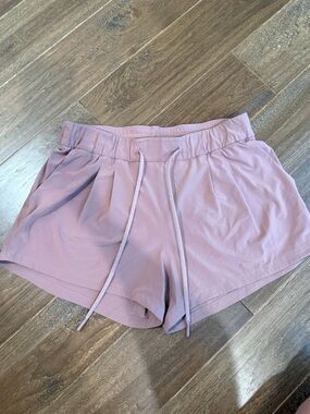 lululemon athletica Dusty Rose Drawstring Athletic Shorts